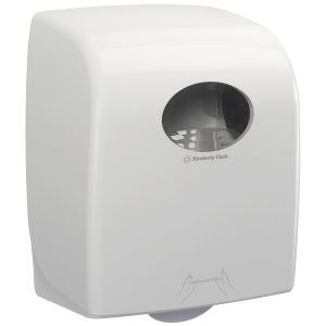 AQUARIUS® 7375 Hard Roll Hand Towel Dispenser, White Lockable ABS Plastic, Compatible with 86222 Codes. Propriety Branded System (PBS)