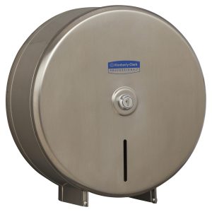 KCP 4972 Maxi Jumbo Roll Toilet Tissue Dispenser, Lockable Stainless Steel, Compatible with 4781, 4782, 5748 & 5749 Codes