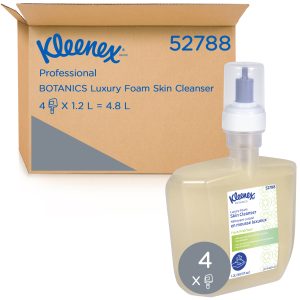 KLEENEX® 52788 Botanics Foam Hand Soap, 1200ml/Cartridge, 4 Cartridges/Case,