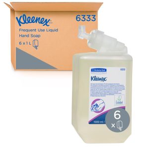 KLEENEX® 6333 Frequent Use Liquid Hand Cleanser, 1,000ml/Cartridge, 6 Cartridges/Case